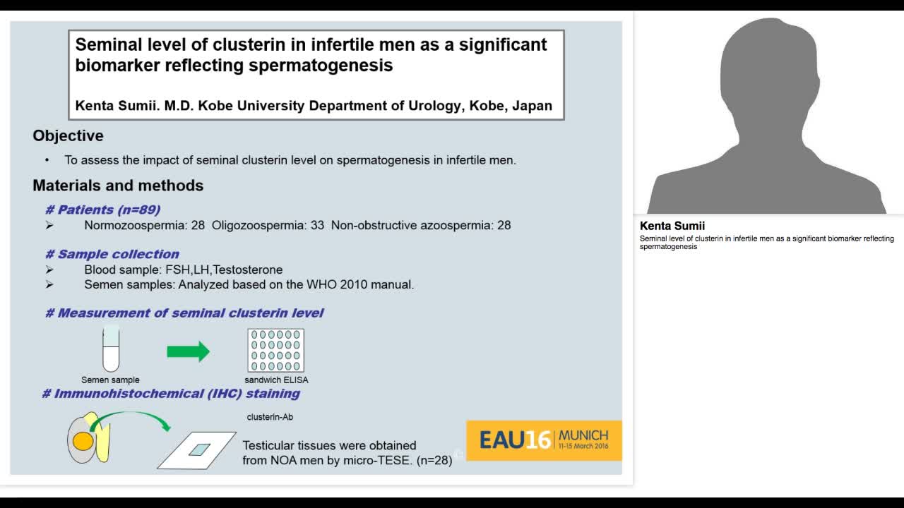 Seminal level of clusterin in infertile men as a signific-