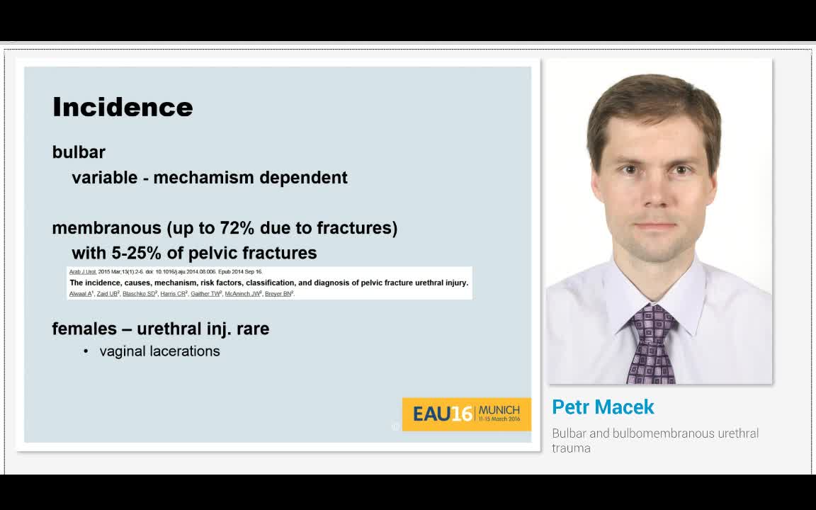 2Bulbar and bulbomembranous urethral trauma