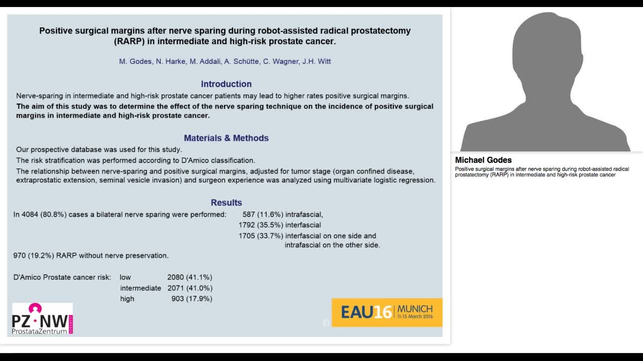 Positive surgical margins after nerve sparing during robo-