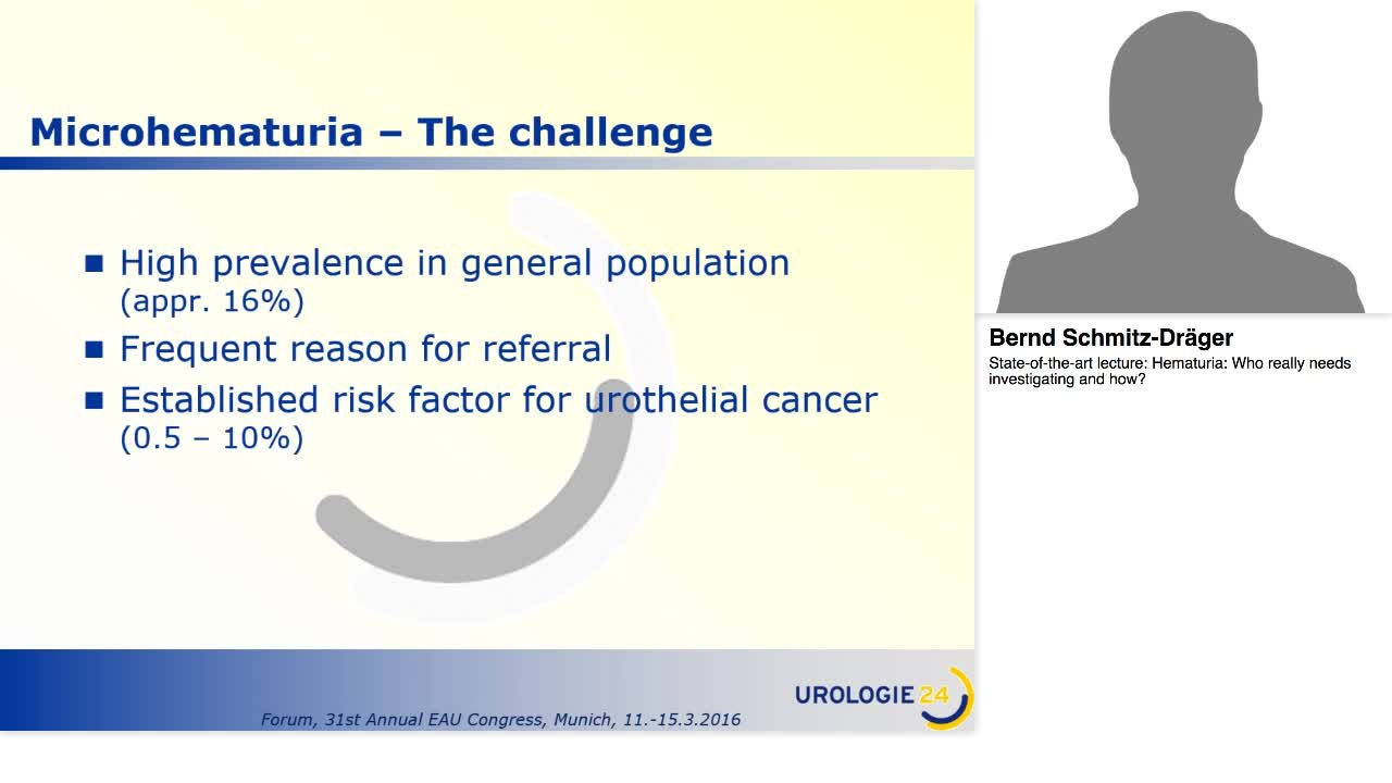 Hematuria, Who really needs investigating and how.