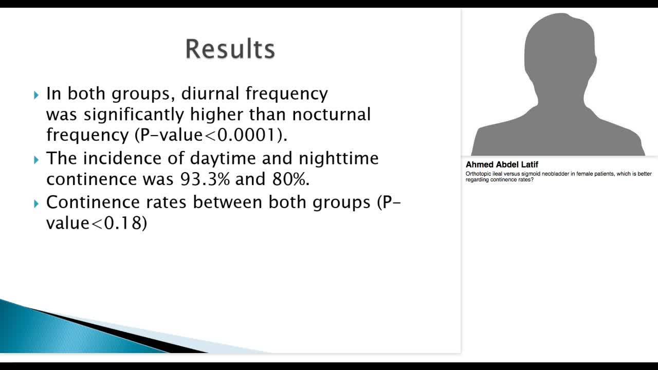 Orthotopic ileal versus sigmoid neobladder in female pati-