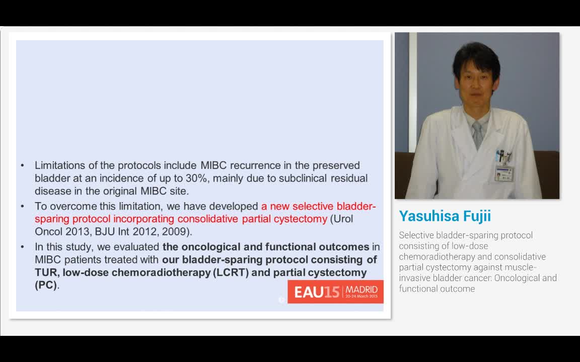 Selective bladder-sparing protocol consisting of low-dose..-