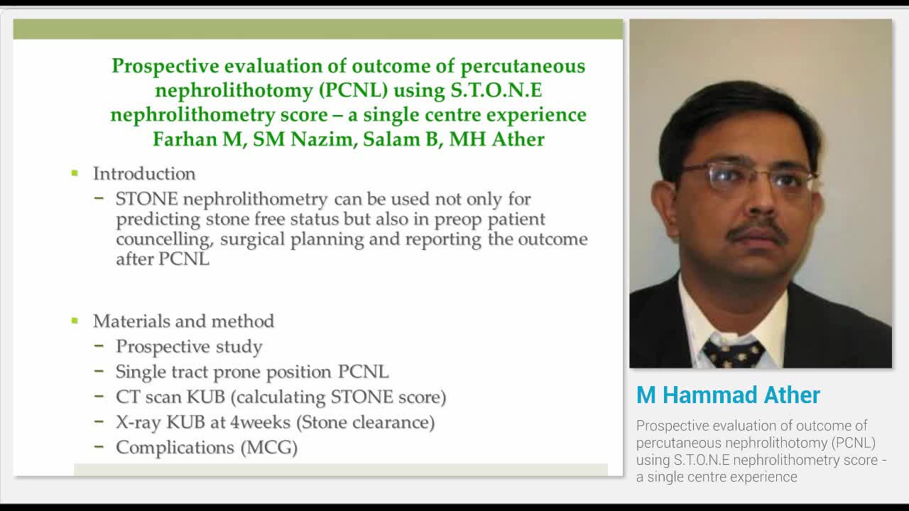 Prospective evaluation of outcome of percutaneous nephrol..-