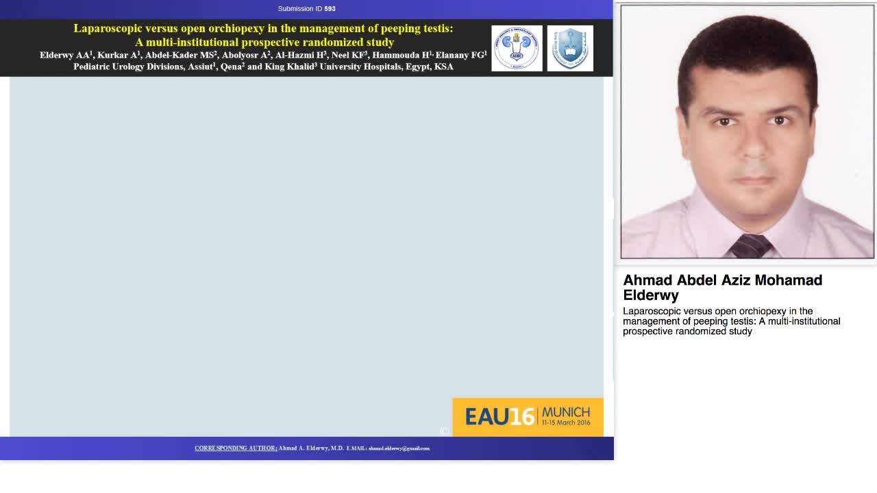 Laparoscopic versus open orchiopexy in the management of -