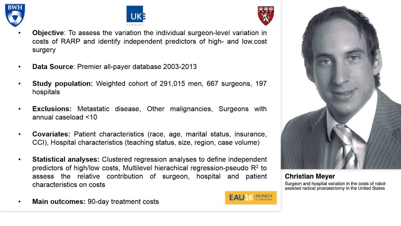 Surgeon and hospital variation in the costs of robot-assi-