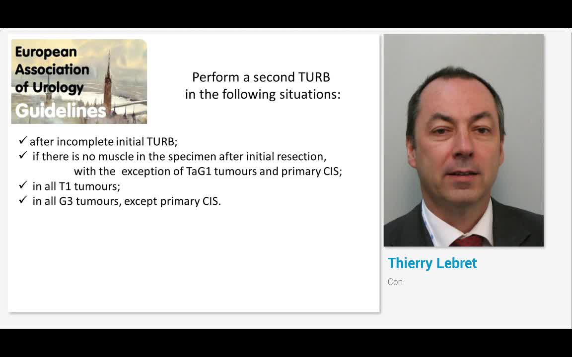 NMIBC, Is a second TUR necessary. Con