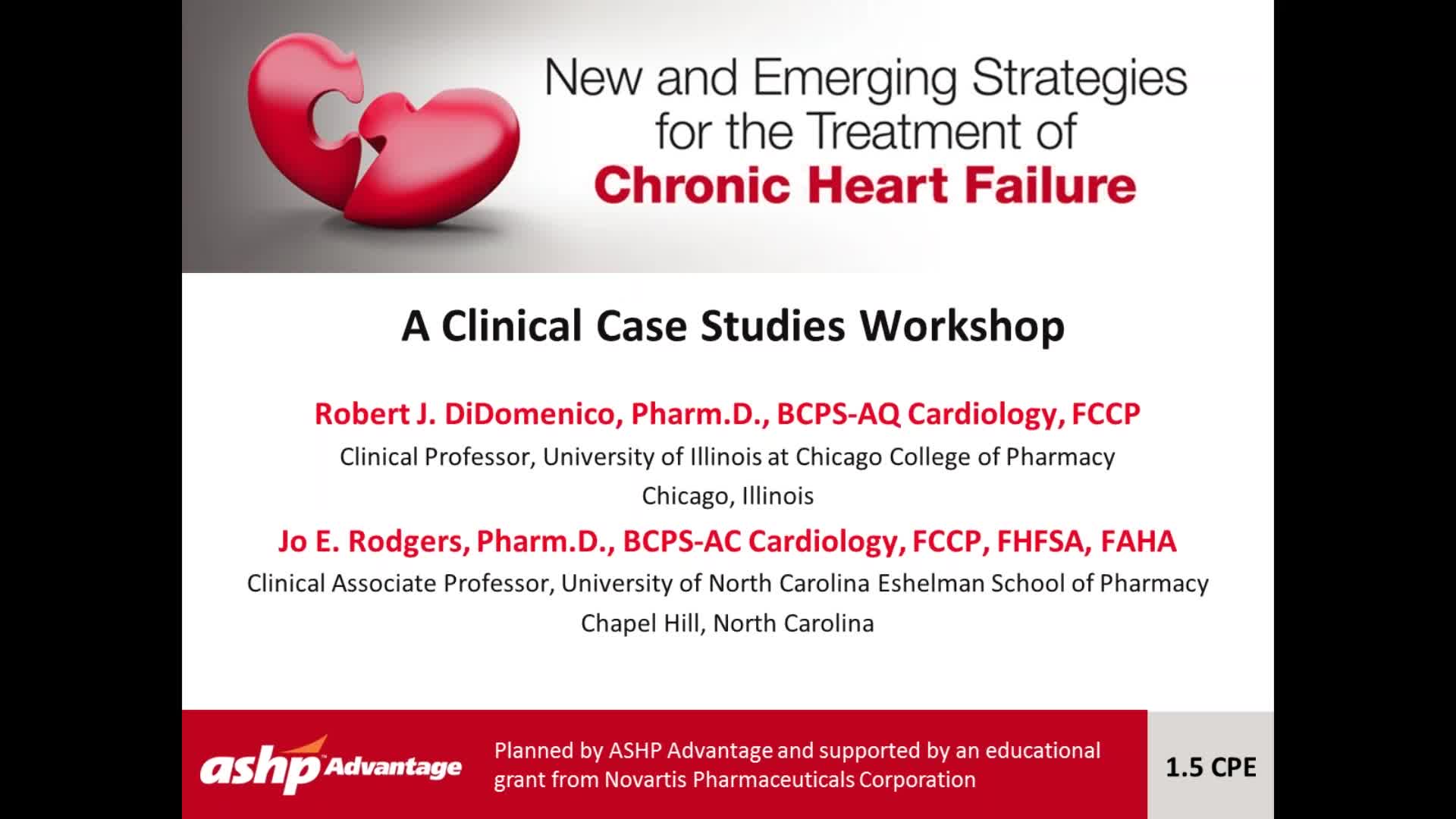 New and Emerging Strategies for the Treatment of Chronic Heart Failure_ A Clinical Case Studies Workshop