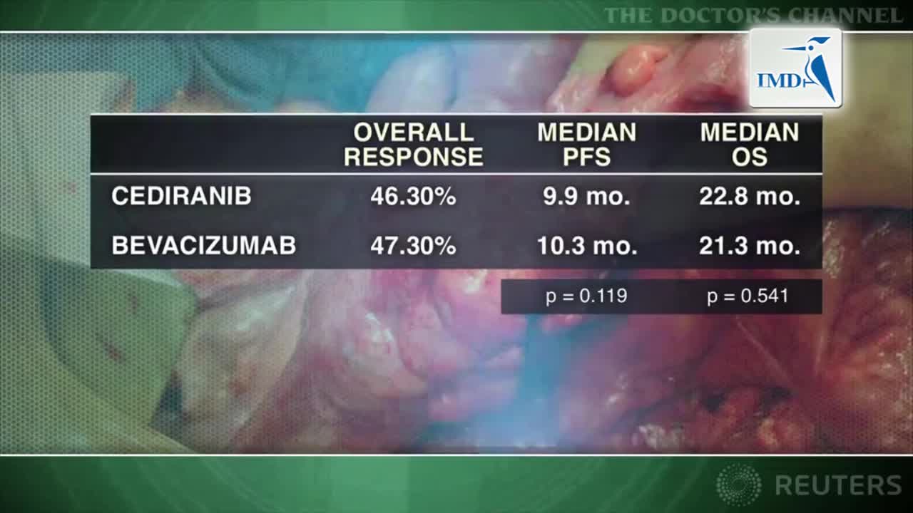 贝伐单抗在治疗晚期结直肠癌比西地尼布效果好