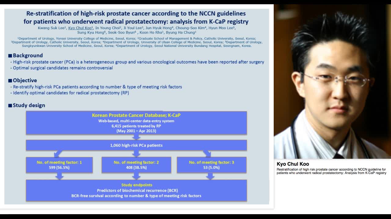 Restratification of high risk prostate cancer according t-