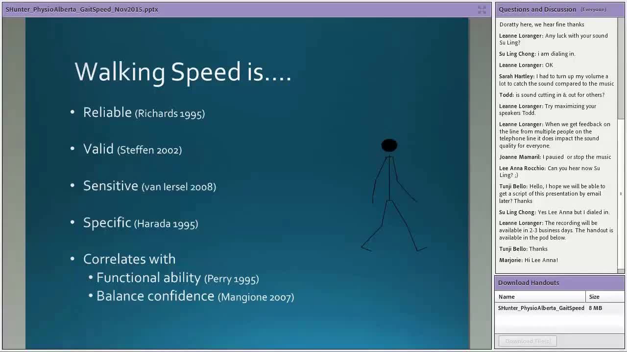 步速作为老年康复的重要标志（6）