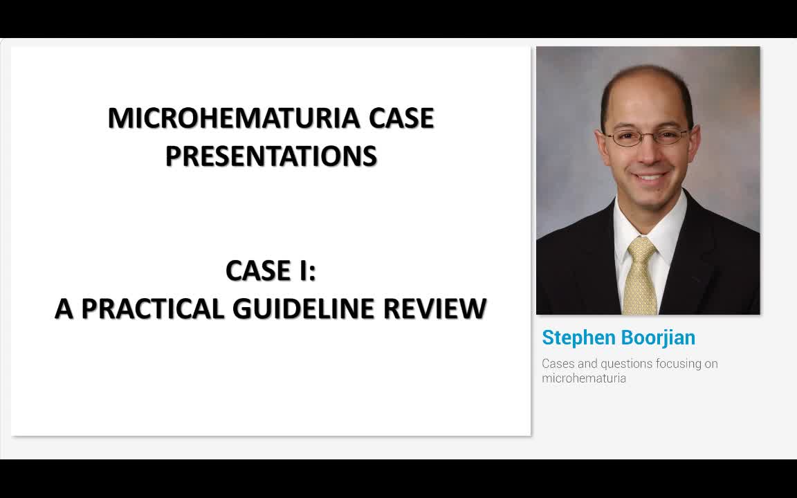 Cases and questions focusing on microhematuria
