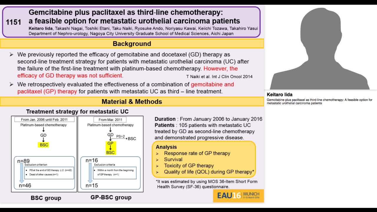 Gemcitabine plus paclitaxel as third-line chemotherapy, A-