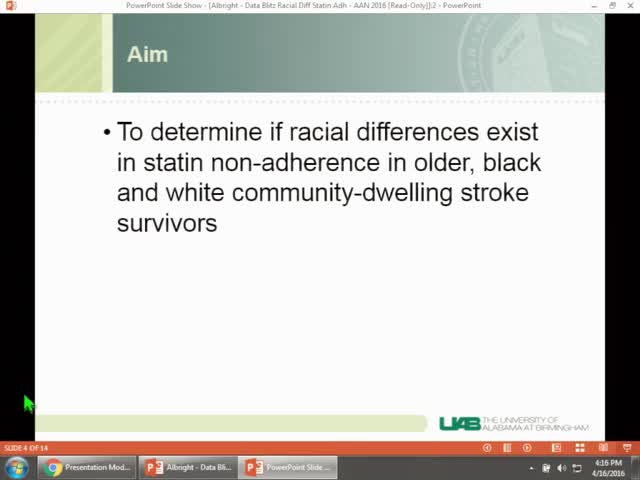 Racial Differences in Statin Non-Adherence Following Hospital Discharge for Ischemic Stroke