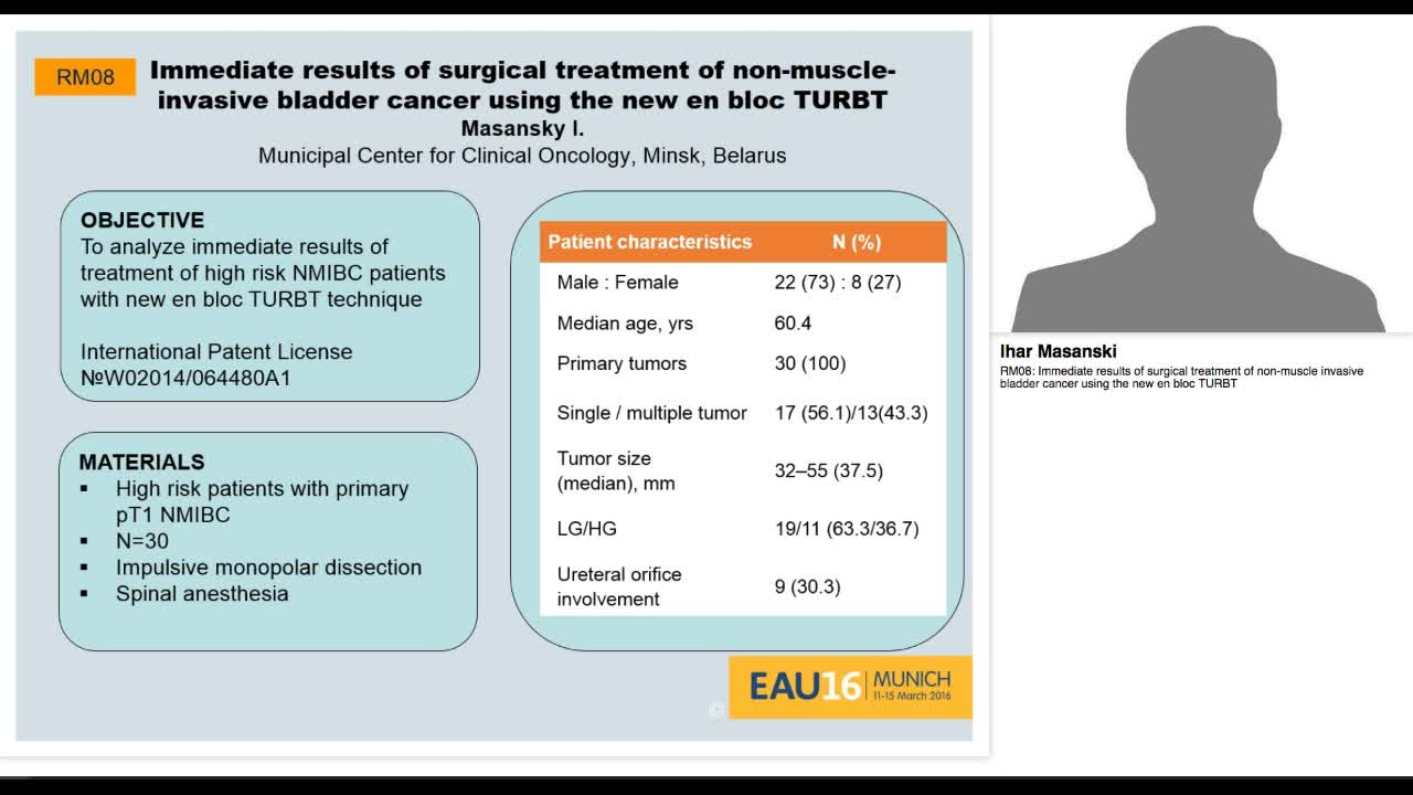 RM08, Immediate results of surgical treatment of non-musc-