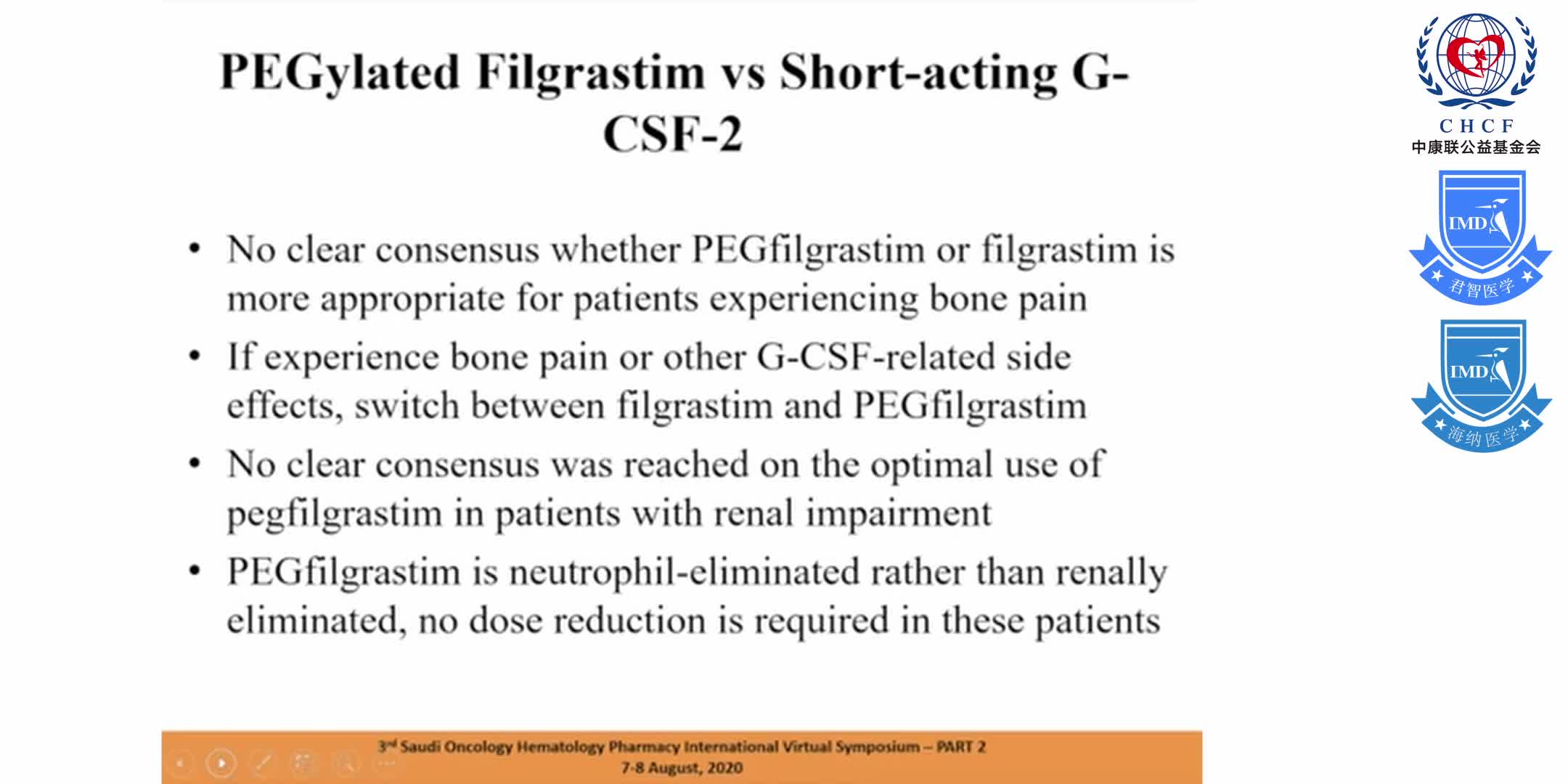 PEGylated G-CSF vs. Non-PEGylated G-CSF 1-6