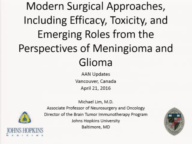 Modern Surgical Appraoches, Including Efficacy, Toxicity, and Emerging Roles from the Perspective of Meningioma and Glioma