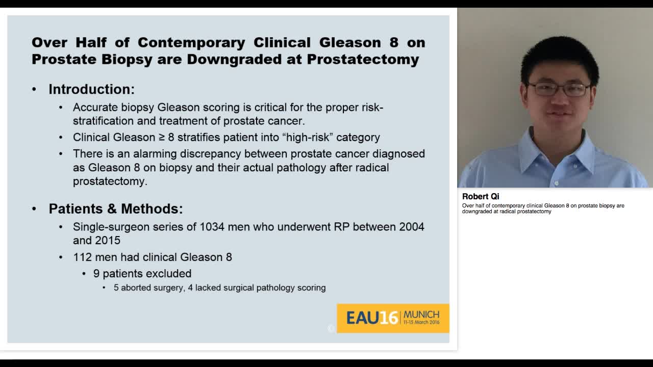 Over half of contemporary clinical Gleason 8 on prostate -