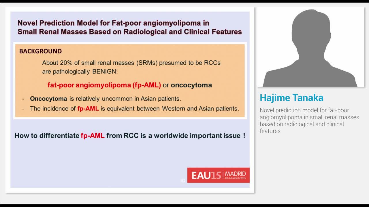Novel prediction model for fat-poor angiomyolipoma in sma..-