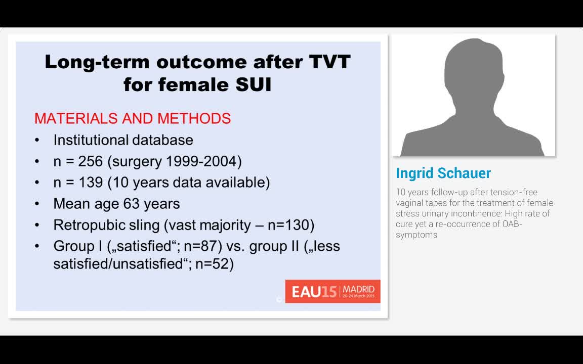 无张力阴道胶带后10年的随访