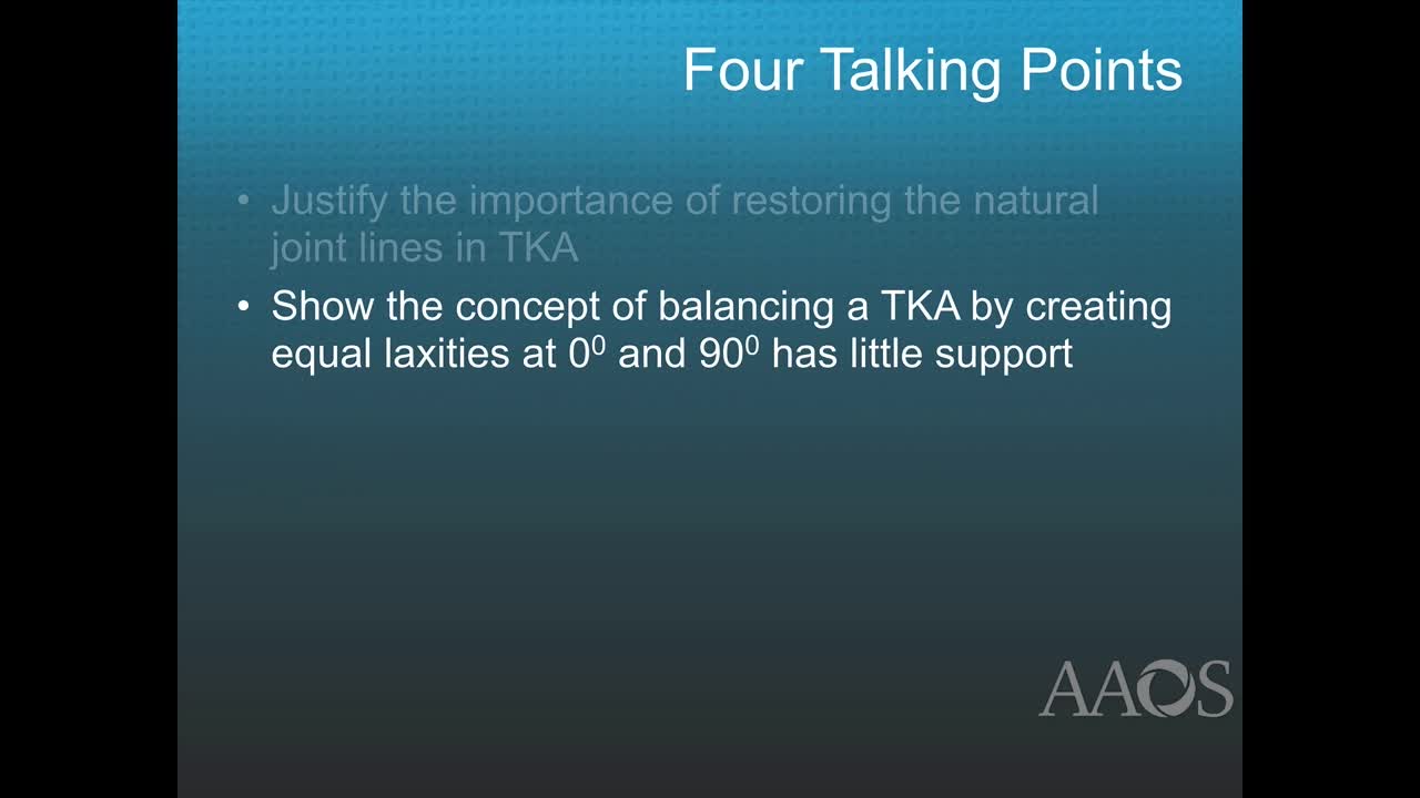 Restoring the Natural Joint Lines & Knee LaxitiesRestores High Satisfactionin Kinematically Aligned TKA