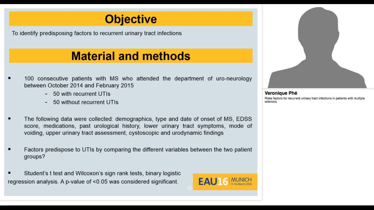 Risks factors for recurrent urinary tract infections in p-