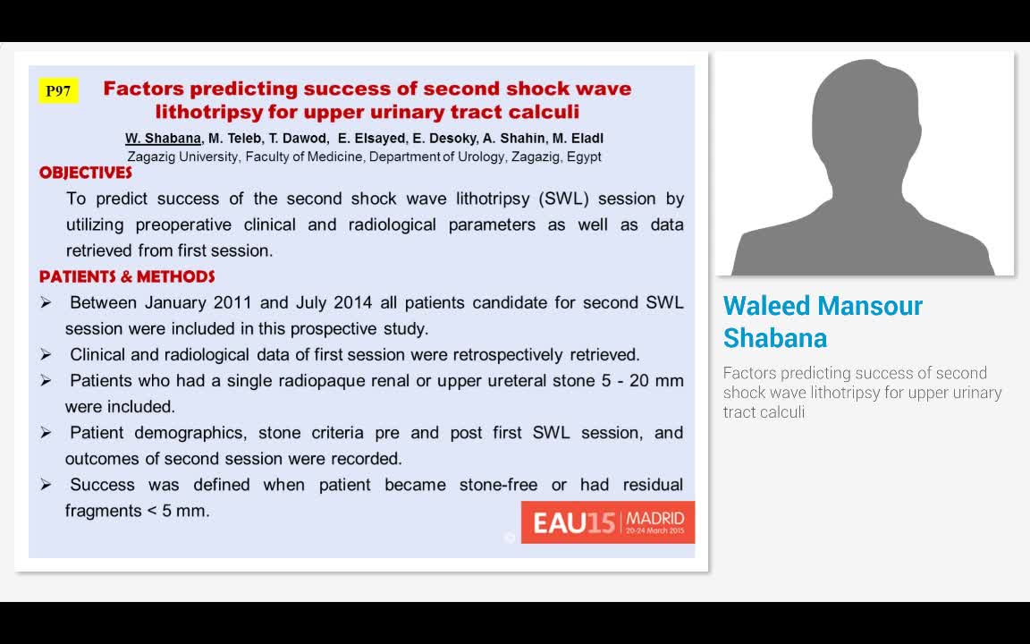 Factors predicting success of second shock wave lithotrip..-
