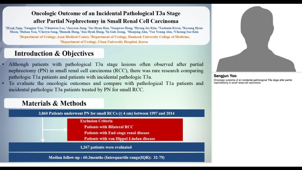Oncologic outcome of an incidental pathological T3a stage-