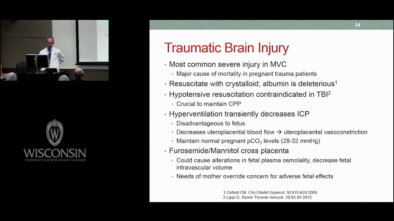 孕妇创伤患者的麻醉使用（6）