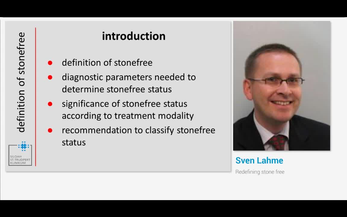 Redefining stone free