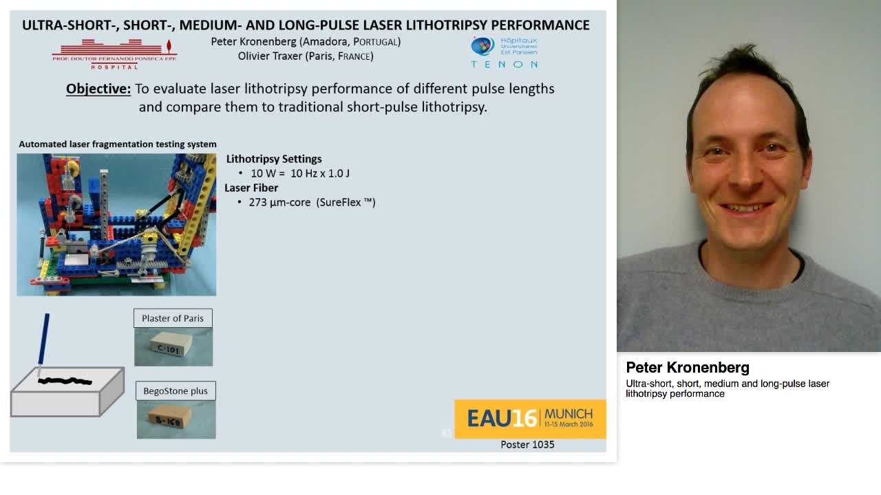 Ultra-short, short, medium and long-pulse laser lithotrip-