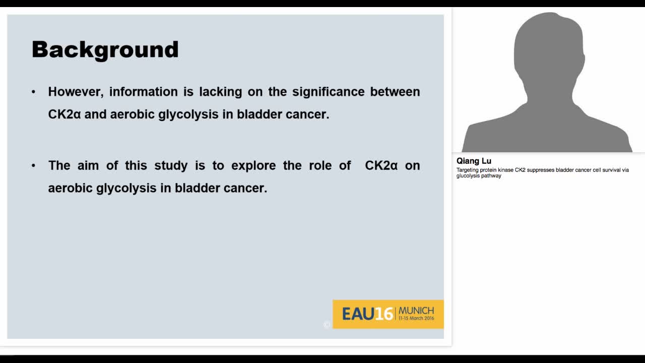 Targeting protein kinase CK2 suppresses bladder cancer ce-