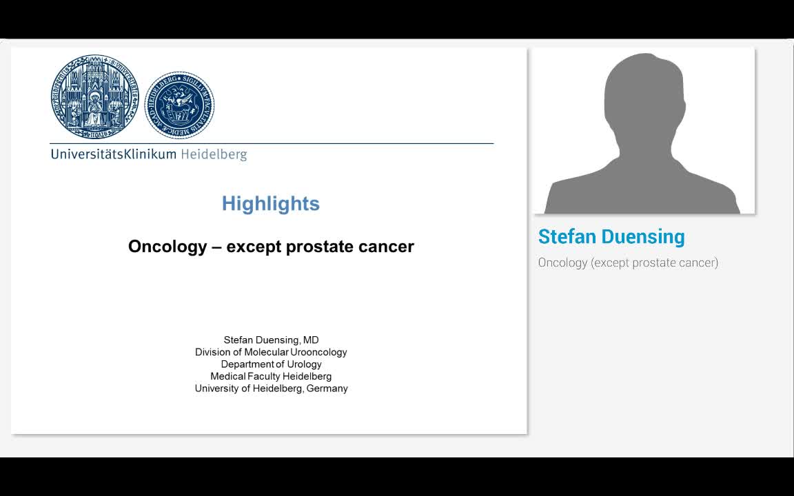 Oncology (except prostate cancer)