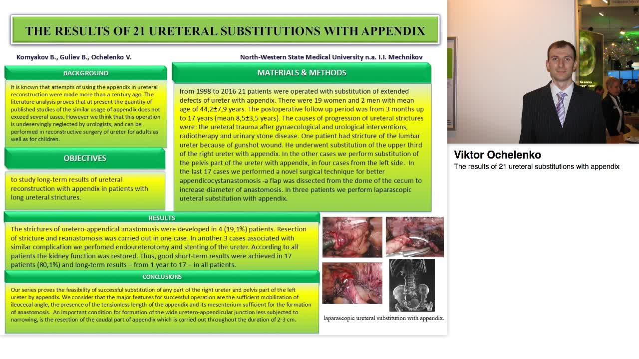 The results of 21 ureteral substitutions with appendix
