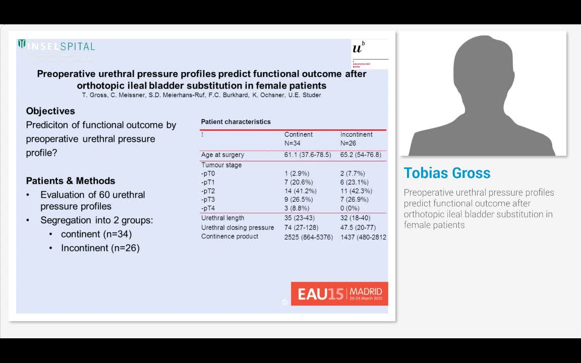 Preoperative urethral pressure profiles predict functiona..-
