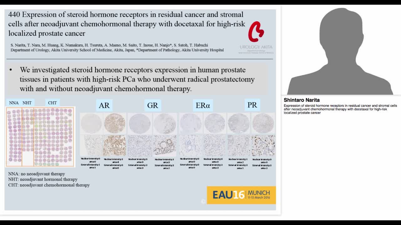 Expression of steroid hormone receptors in residual cance-
