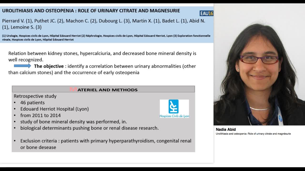 Urolithiasis and osteopenia, Role of urinary citrate and -