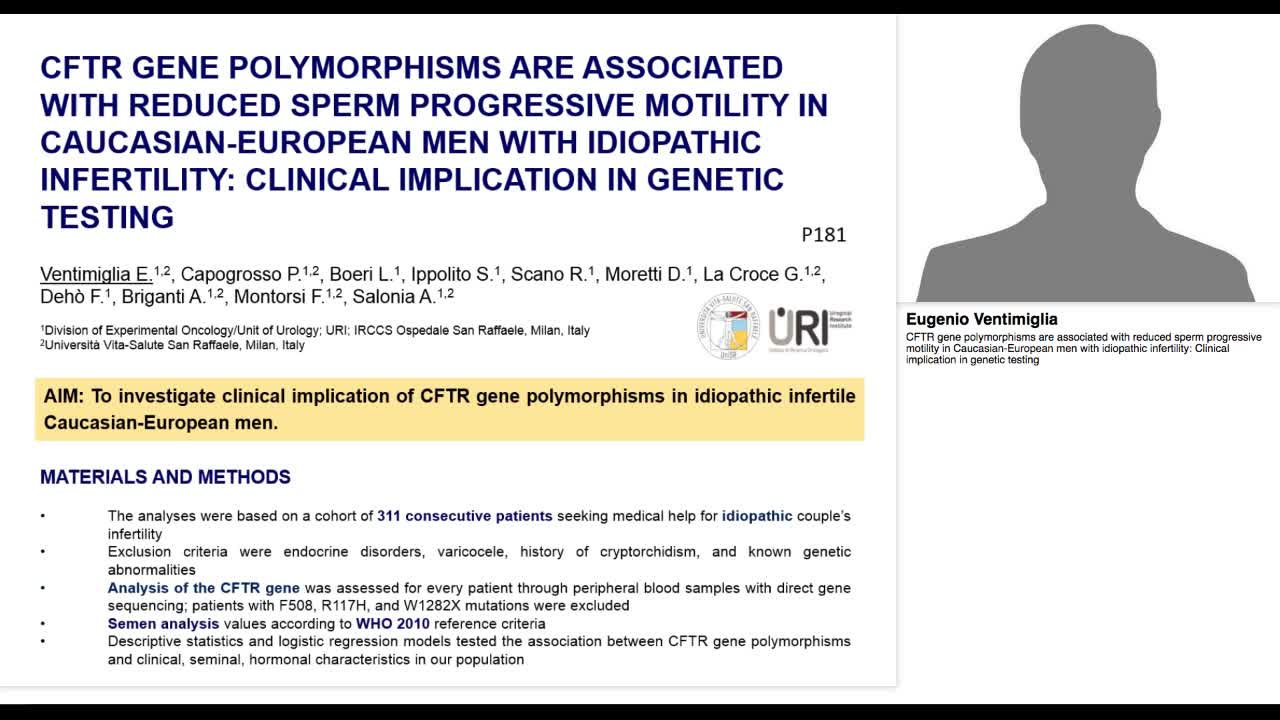 CFTR gene polymorphisms are associated with reduced sperm-