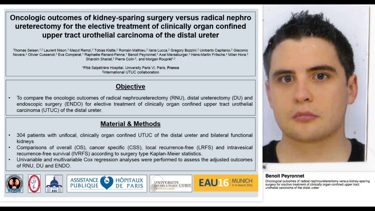 Oncological outcomes of radical nephroureterectomy versus-