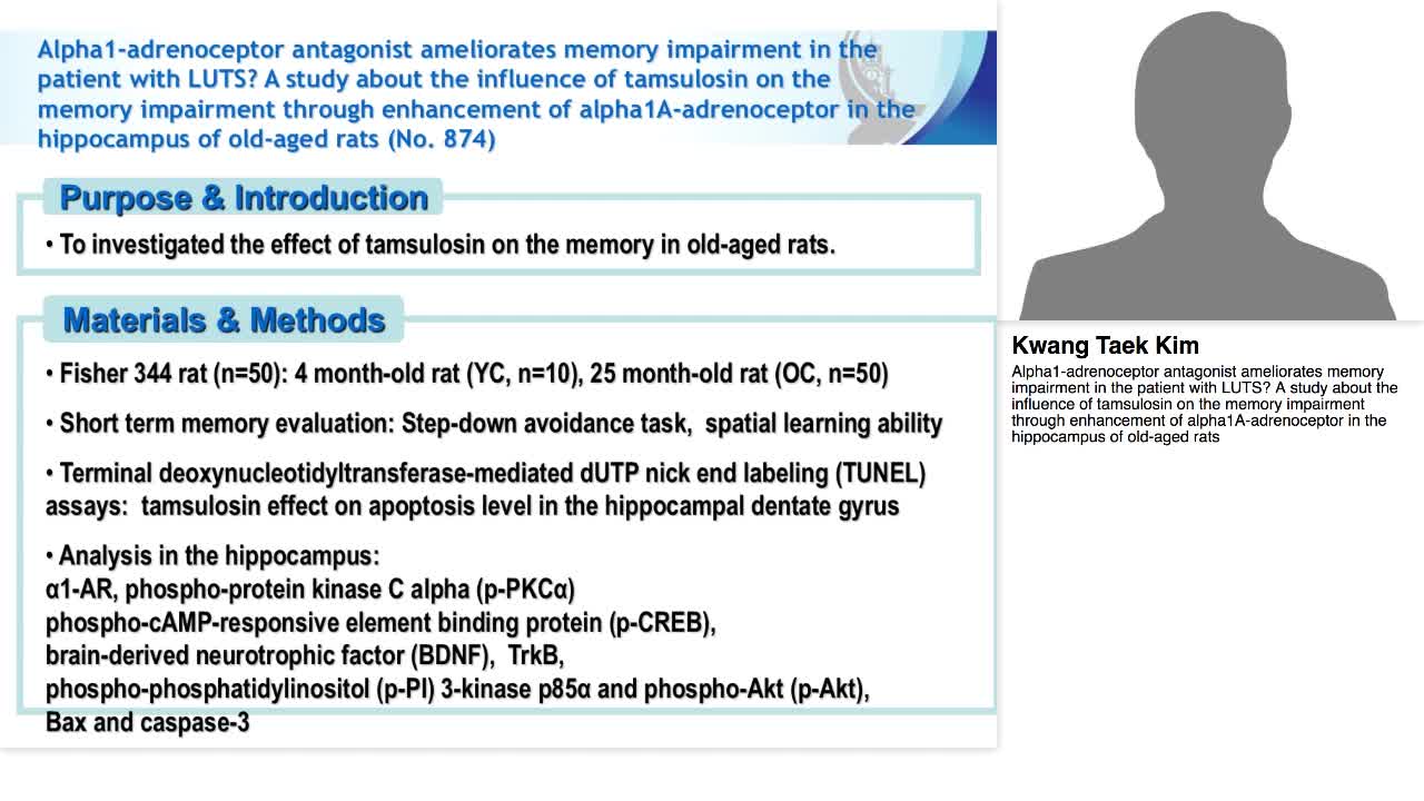 Alpha1-adrenoceptor antagonist ameliorates memory impairm-