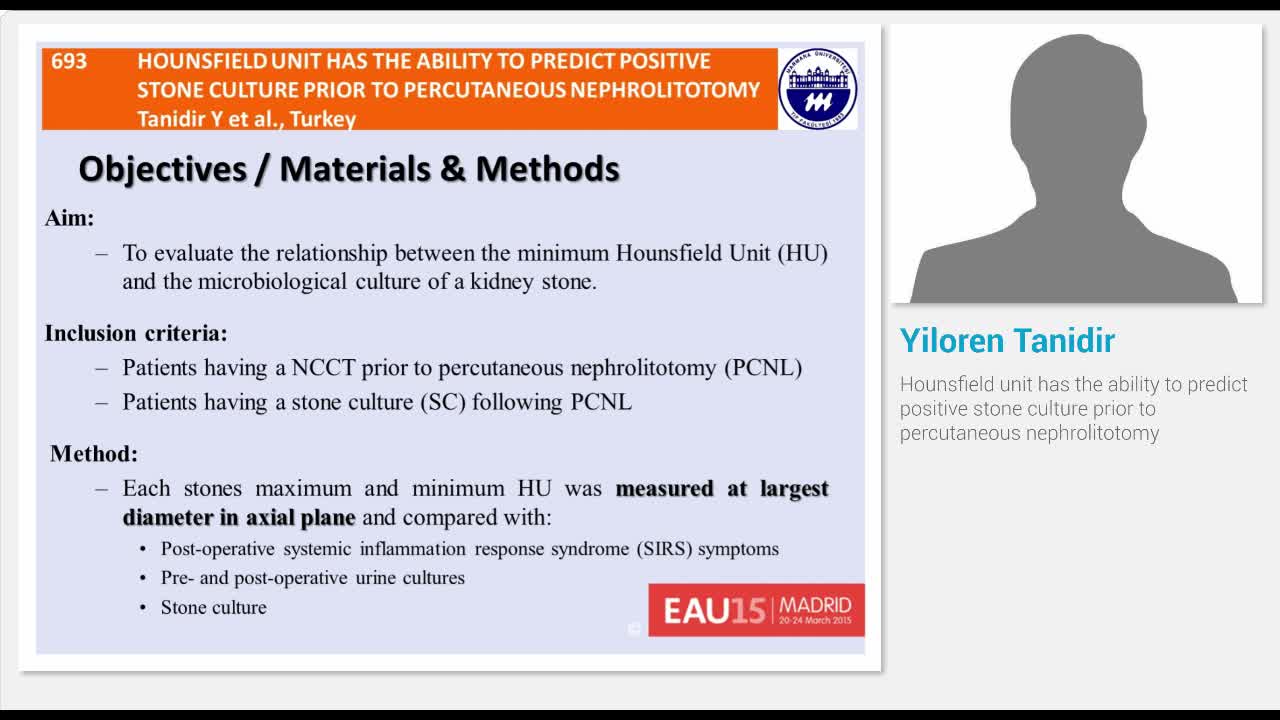 Hounsfield unit has the ability to predict positive stone..-