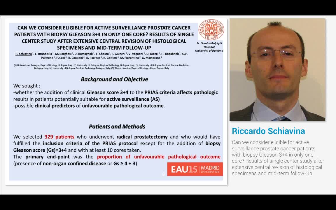 Can we consider eligible for active surveillance prostate..-