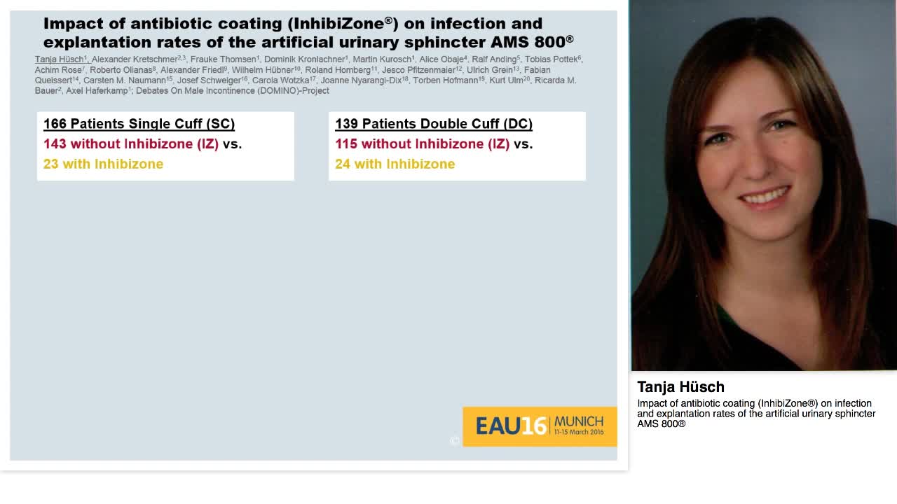 Impact of antibiotic coating (InhibiZone\u00AE) on infection a-