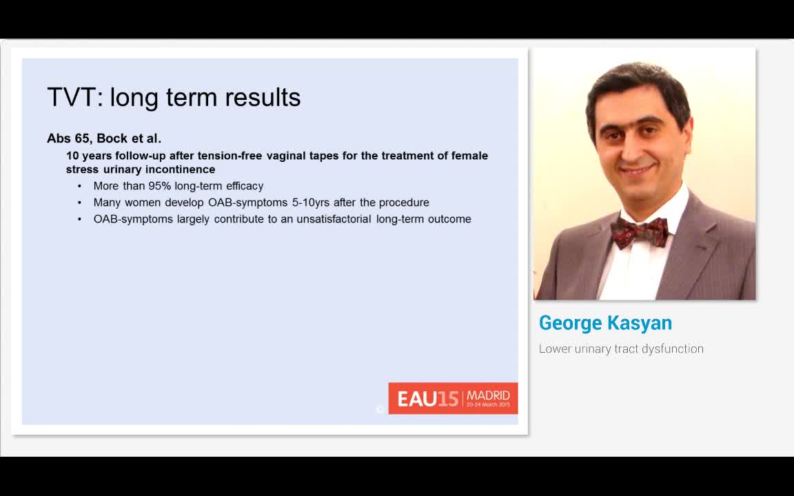 Lower urinary tract dysfunction