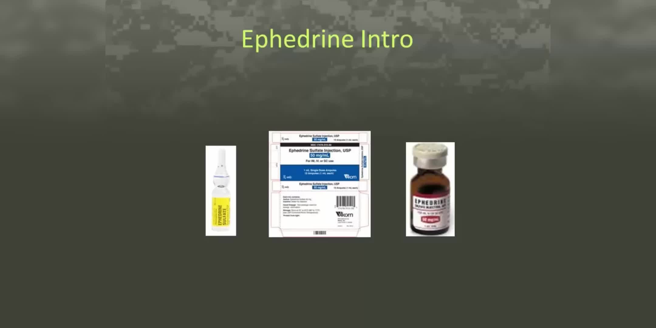 麻黄碱药理学及其在麻醉护理中的应用