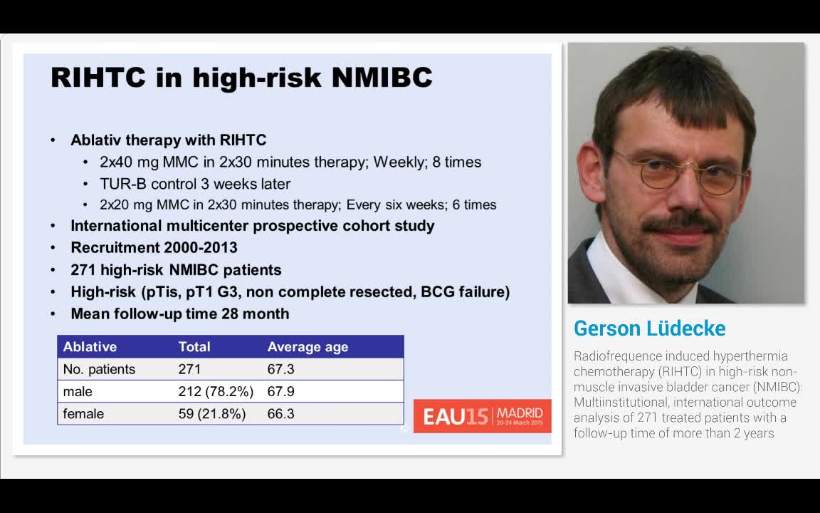 Radiofrequence induced hyperthermia chemotherapy (RIHTC) ..-