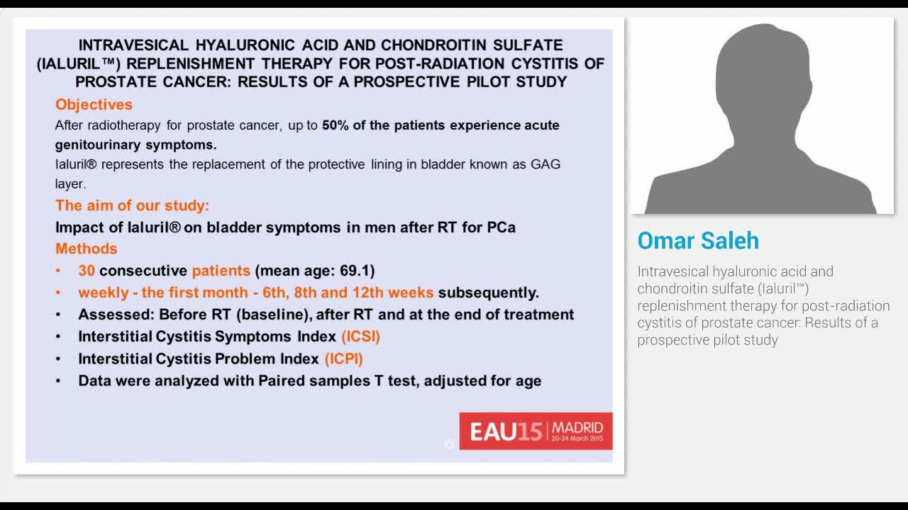 Intravesical hyaluronic acid and chondroitin sulfate (Ial..-