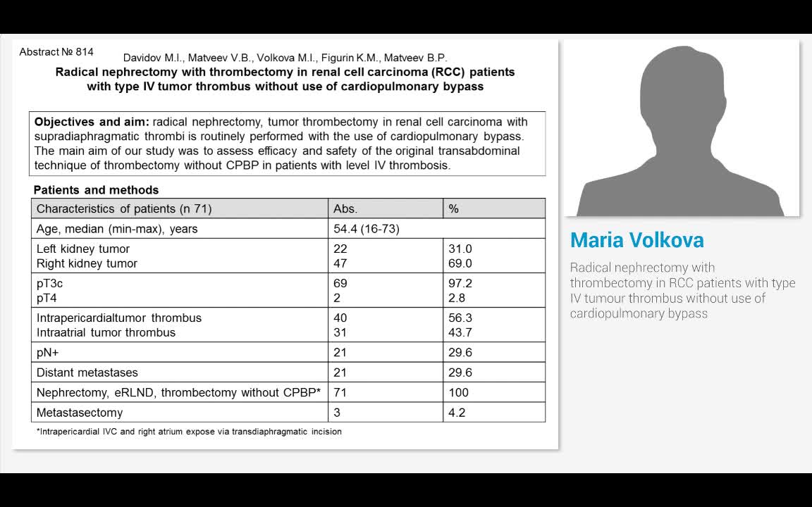 Radical nephrectomy with thrombectomy in RCC patients wit..-
