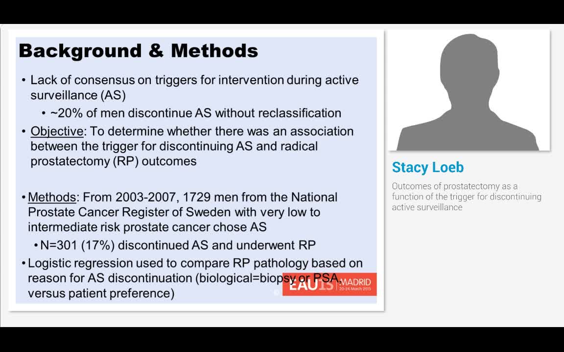 Outcomes of prostatectomy as a function of the trigger fo..-