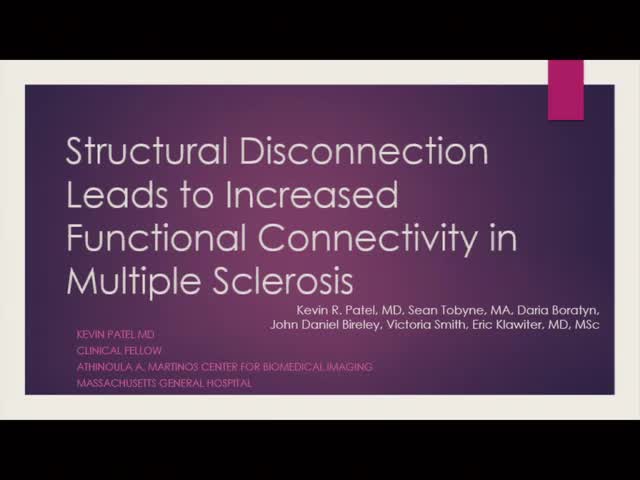 Structural Disconnection Leads to Increased Functional Connectivity in Multiple Sclerosis