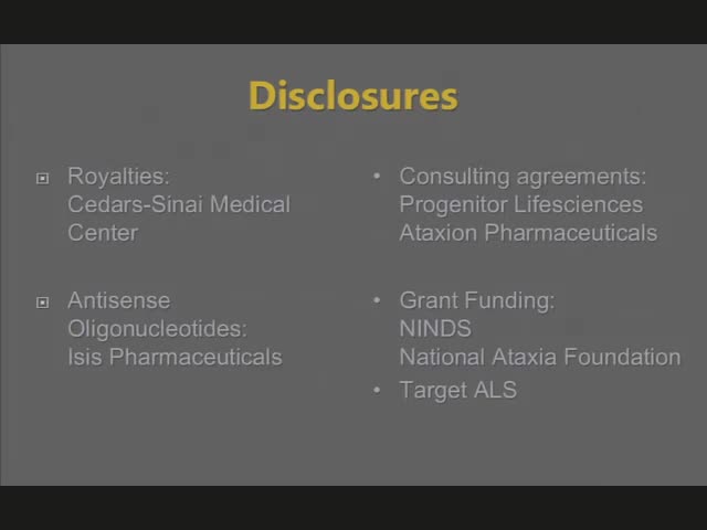 Dominant Ataxia Update